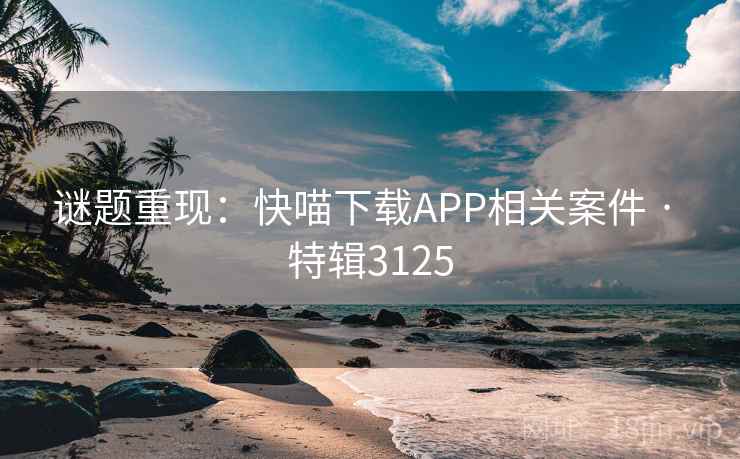 谜题重现:快喵下载APP相关案件 · 特辑3125